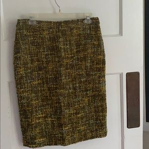 J Crew Tweed Pencil Skirt Size 6